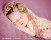 Chic Lace Mohair Wrap and Chic Angélique Mohair BabyBand  PhotoProp Package