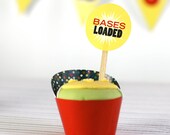 2 Inch Party Decals from the Classic Baseball DIY Printable Collection by Spaceships and Laser Beams