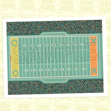 Football Placemat Birthday Party Decoration from the Football Fun DIY Printable Collection by Spaceships and Laser Beams Il_570xn