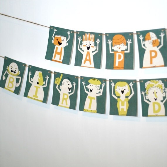 Football Birthday Banner Party Decoration from the Football Fun DIY Printable Collection by Spaceships and Laser Beams Il_570xn