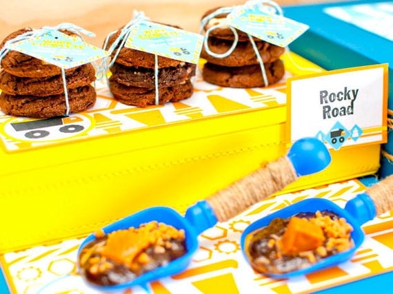 Construction Birthday Party Placemats /Tray Liners from the Construction Crew DIY Printable Collection by Spaceships and Laser Beams