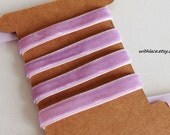 3 yds lilac velvet ribbon---3/8''
