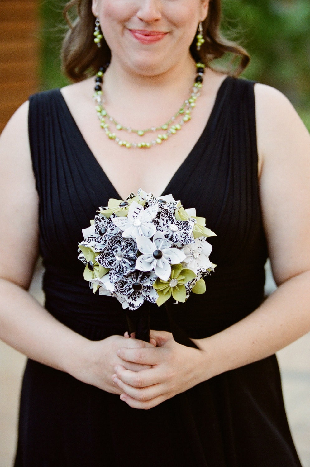 Paper Flower Bouquet with hand folded Origami Kusudama - Customized