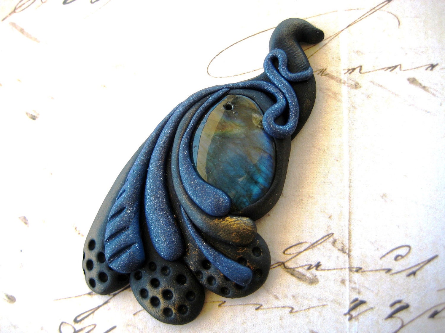 Labradorite Peacock Pendant II