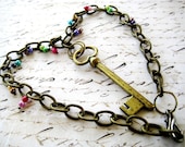 Gypsy's Key Rainbow Necklace