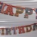 Happy Birthday Letter Banner ... Cowboy Western Theme ... adjustable ... with 48 coordinating cupcake wrappers reserved for Lindseyrenae