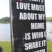 What I love most about my home is who I share it with. Distressed Sign - Trendy Home Decor, Wedding, Anniversary or Housewarming Gift