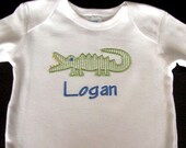 Boys Monogrammed Alligator Shirt