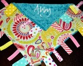 Girly Tag Lovey w/ Paci Clip