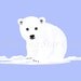 Keep Calm and LOVE POLAR BEARS Print 8x10 (Pale Blue featured--56 colors to choose from)