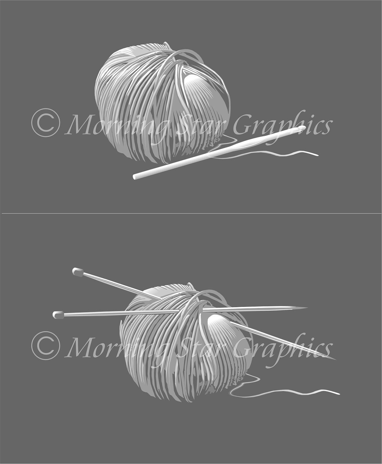 Keep Calm and CARRY YARN Print 8x10 (Graphite featured)