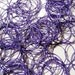 100 Purple Plated Wine Charm/Earwire Hoop Rings - 25mm