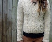 My Mother's Vintage Hand Knit Nepalese Wool Sweater