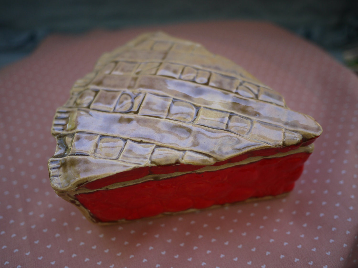 1970's Cherry Pie Porcelain Dish