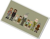 Pixel People - The Fellowship of the Ring - PDF Cross Stitch Pattern - INSTANT DOWNLOAD