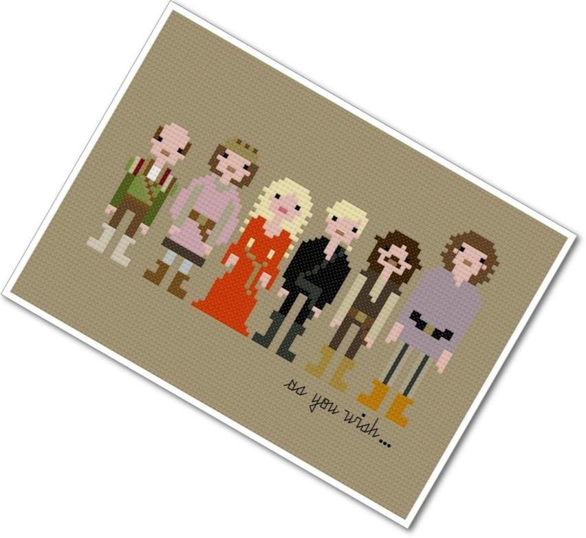 Pixel People - The Princess Bride - PDF Cross Stitch Pattern - INSTANT DOWNLOAD