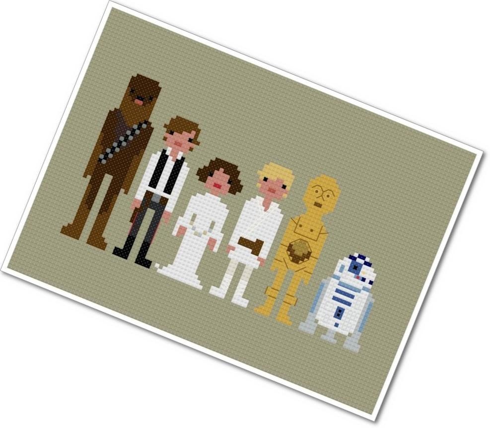 Pixel People - Star Wars - A New Hope - PDF Cross-stitch Pattern - INSTANT DOWNLOAD