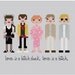 Pixel People - Pretty In Pink - PDF Cross Stitch Pattern - INSTANT DOWNLOAD