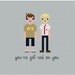 Pixel People - Shaun of the Dead - PDF Cross Stitch Pattern - INSTANT DOWNLOAD