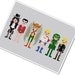 Pixel People - Justice League of America 2 - PDF Cross Stitch Pattern - INSTANT DOWNLOAD
