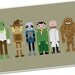 Pixel People - Batman's Enemies 2 - PDF Cross stitch Pattern - INSTANT DOWNLOAD
