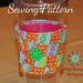 Coffee Cup Java Jacket Cozy Sewing Pattern - Checkerboard Square Design