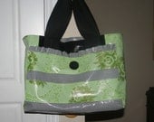 Grande Beach Bag Green and Black 