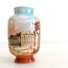 Vintage Vase Hand Painted Greek Ceramic Vase 1930s Home Decor