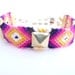 Sweet Pea Friendship Bracelet with Amethyst Rhinestone Chain