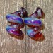 Purple Pleasure 2g Spiral Talons gauged ear plugs earrings talons for stretched piercings