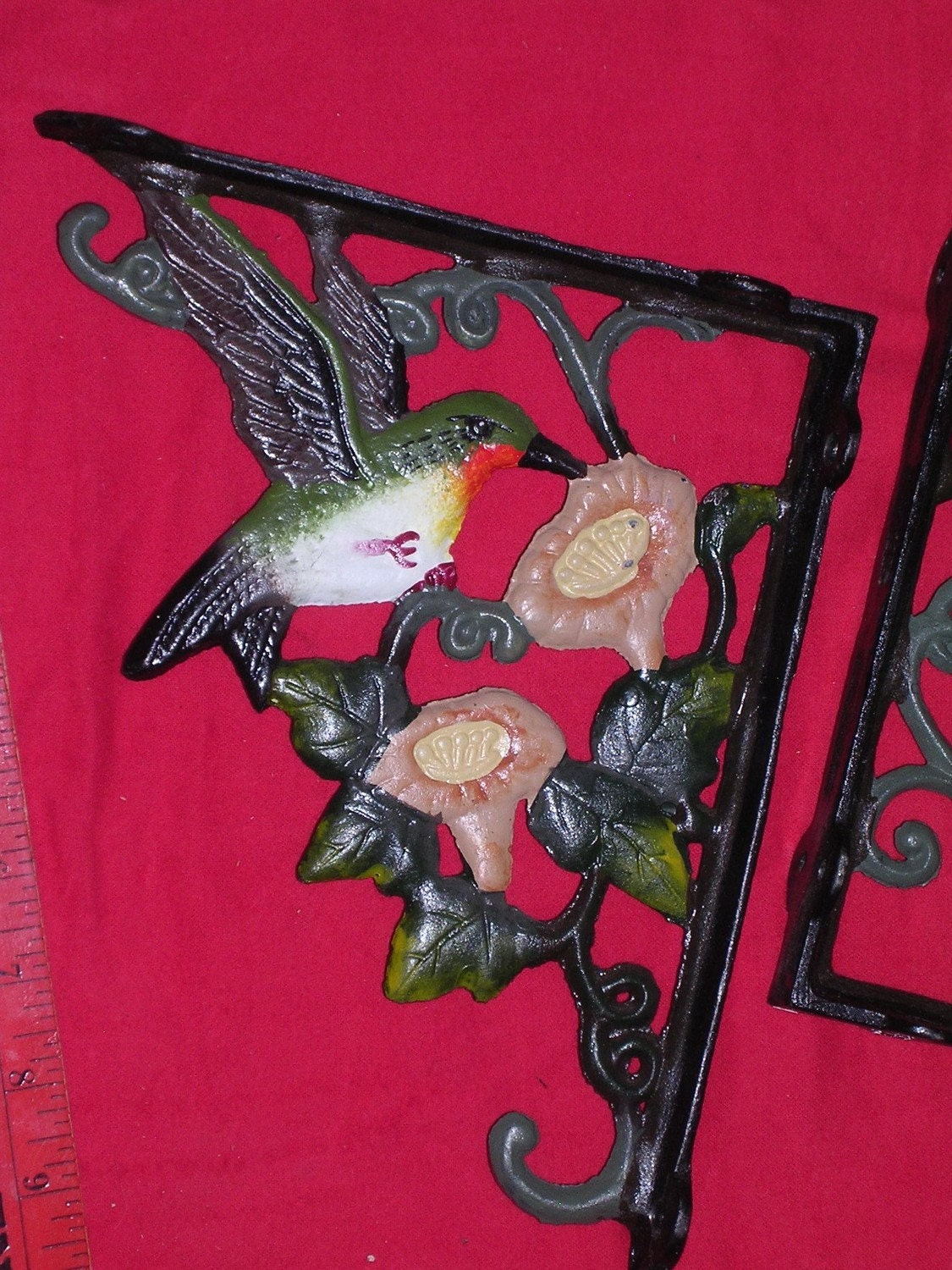 Hummingbird Cast Iron Shelf Brackets by isabellez on Etsy