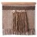 Vintage Woven Wool and Feathers Wall Hanging