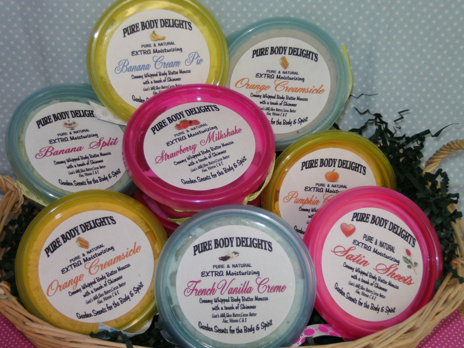 Banana Marshmallow Cream Fluff---Whipped Body Butter---BUY 2 get 1 FREE--Shea Butter--Cocoa Butter--With a touch of glimmer shimmer