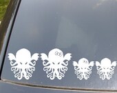 Cthulhu Family Car Sticker