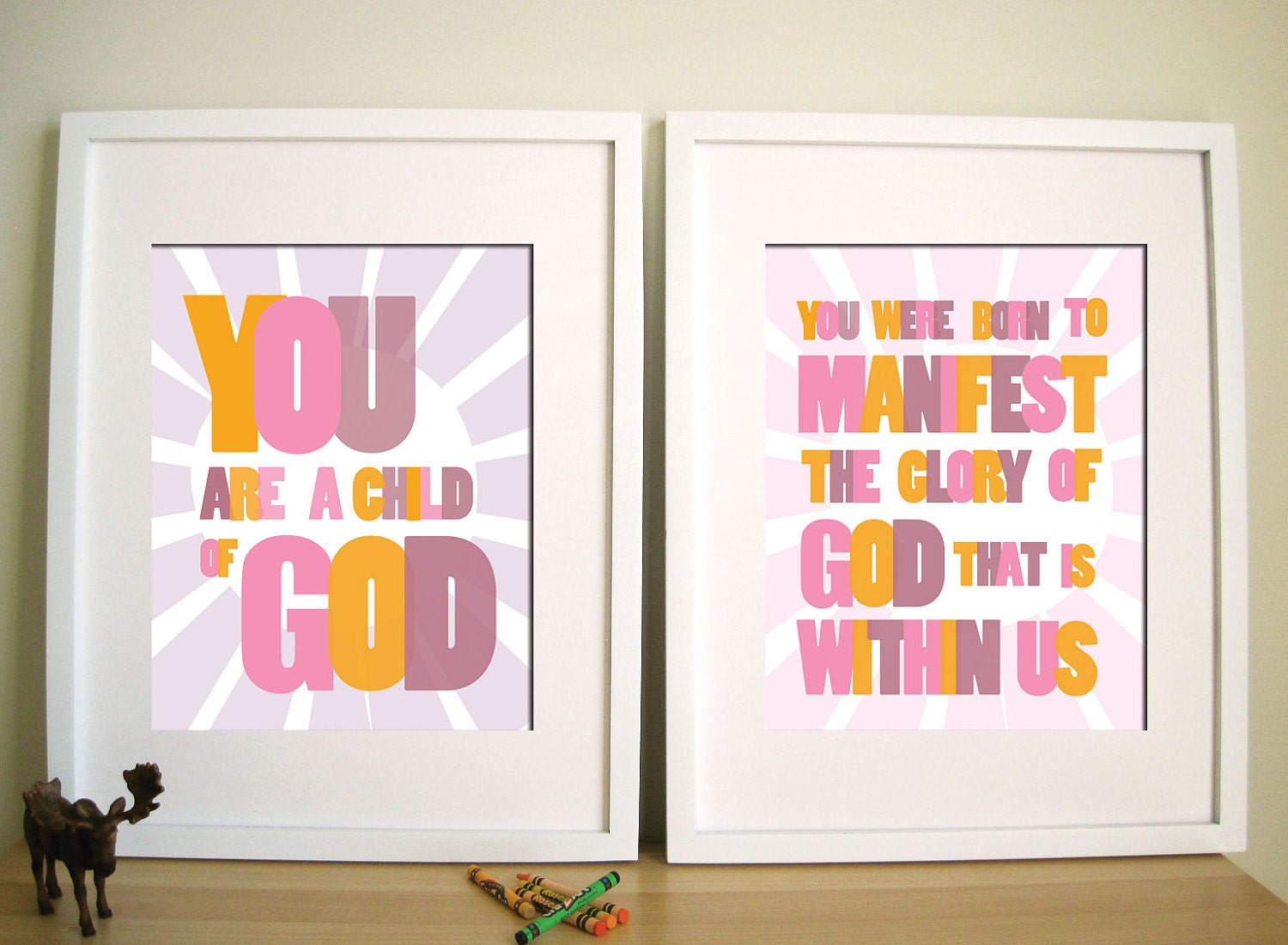 Modern Nursery Art print - Child of God 11X14, Set of 2, Other sizes available