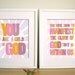 Modern Nursery Art print - Child of God 11X14, Set of 2, Other sizes available