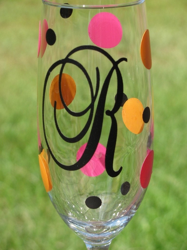 Personalized Champagne Flutes - Bridesmaid Gifts