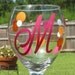 Personalized Wine Glass - Bridesmaid Gift - (includes extra personalization on the base)