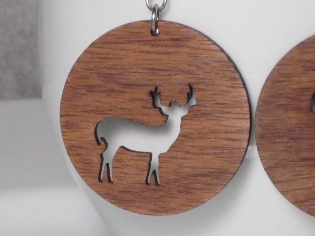 Buck Cutout Large Earrings