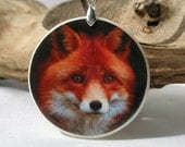 Fox, Polymer Clay Power Animal Necklace