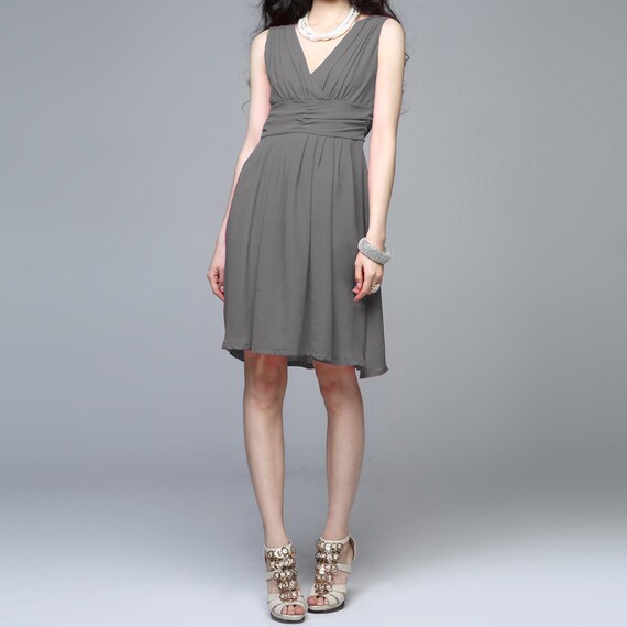 gray spring dress