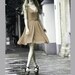 JS131 Cute silk spring dress in beige