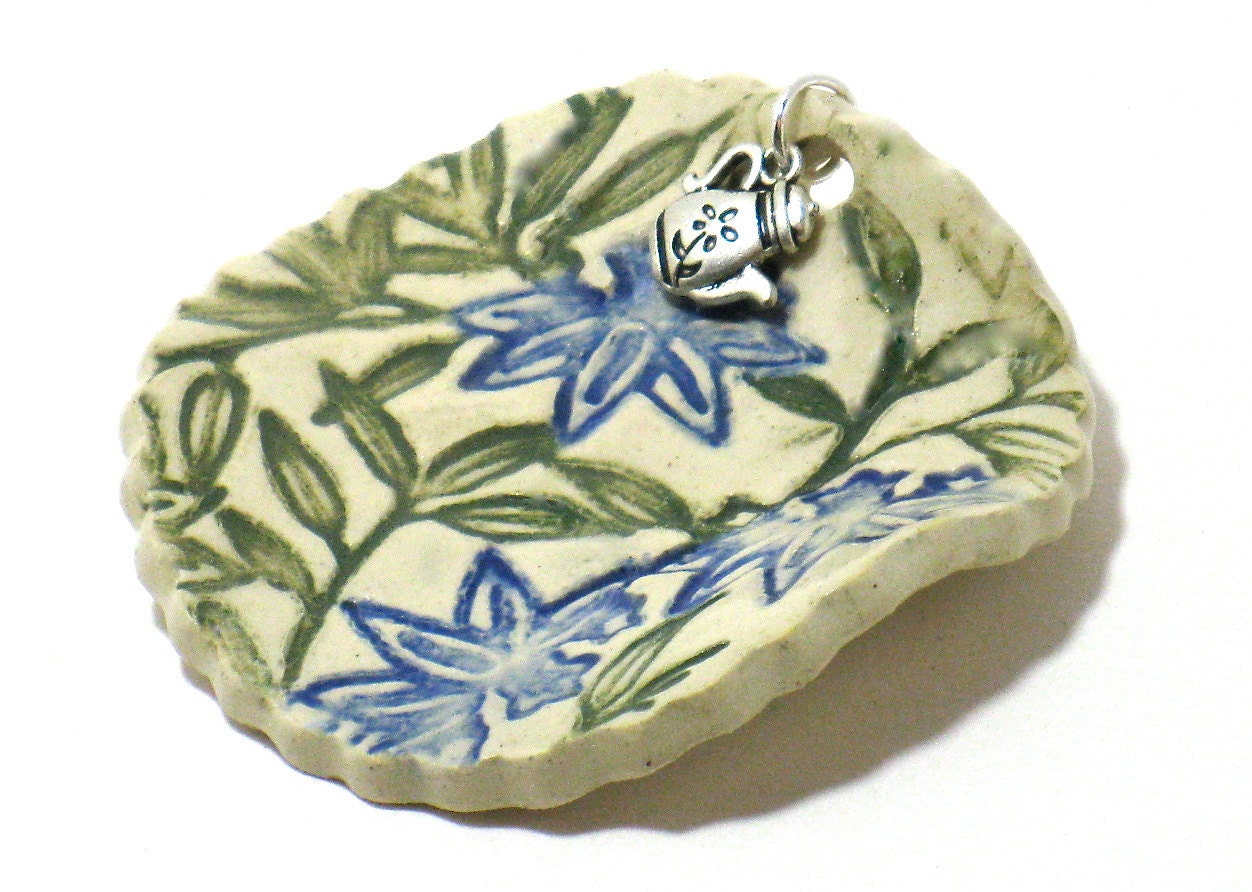Blue Lily Tea Cozy - (OOAK Ceramic Tea Cozy)