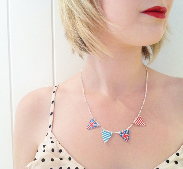 British Bunting Necklace