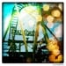 CRAZY COASTER summer dreamy blue romantic candy colored yellow gold bokeh carnival fun Fine Art Photography print 5x5