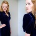 1930s A Night At the Opera midnight blue silk velvet gown