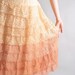 1940s party dress // 40s lace formal dress // Peach Nectar