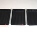vintage photo DEVELOPING TRAY SET - darkroom photography lab print - 3 black trays - photographer tool developing - so industrial
