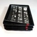 vintage photo DEVELOPING TRAY SET - darkroom photography lab print - 3 black trays - photographer tool developing - so industrial