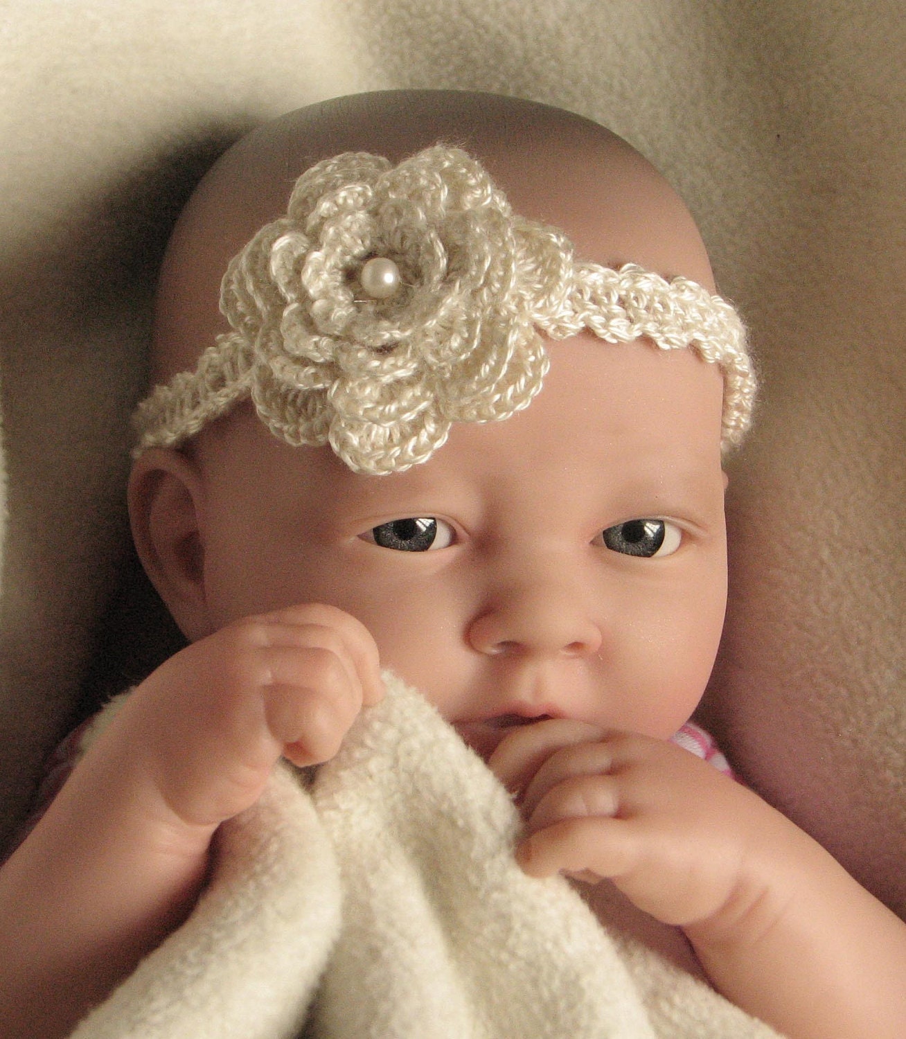Crochet pattern for Baby Headband  - INSTANT DOWNLOAD .pdf